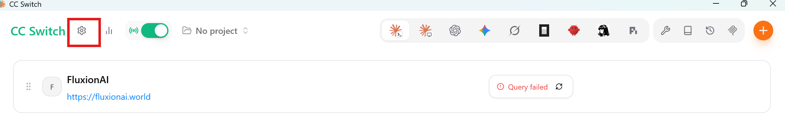 Enable the CC-Switch local router
